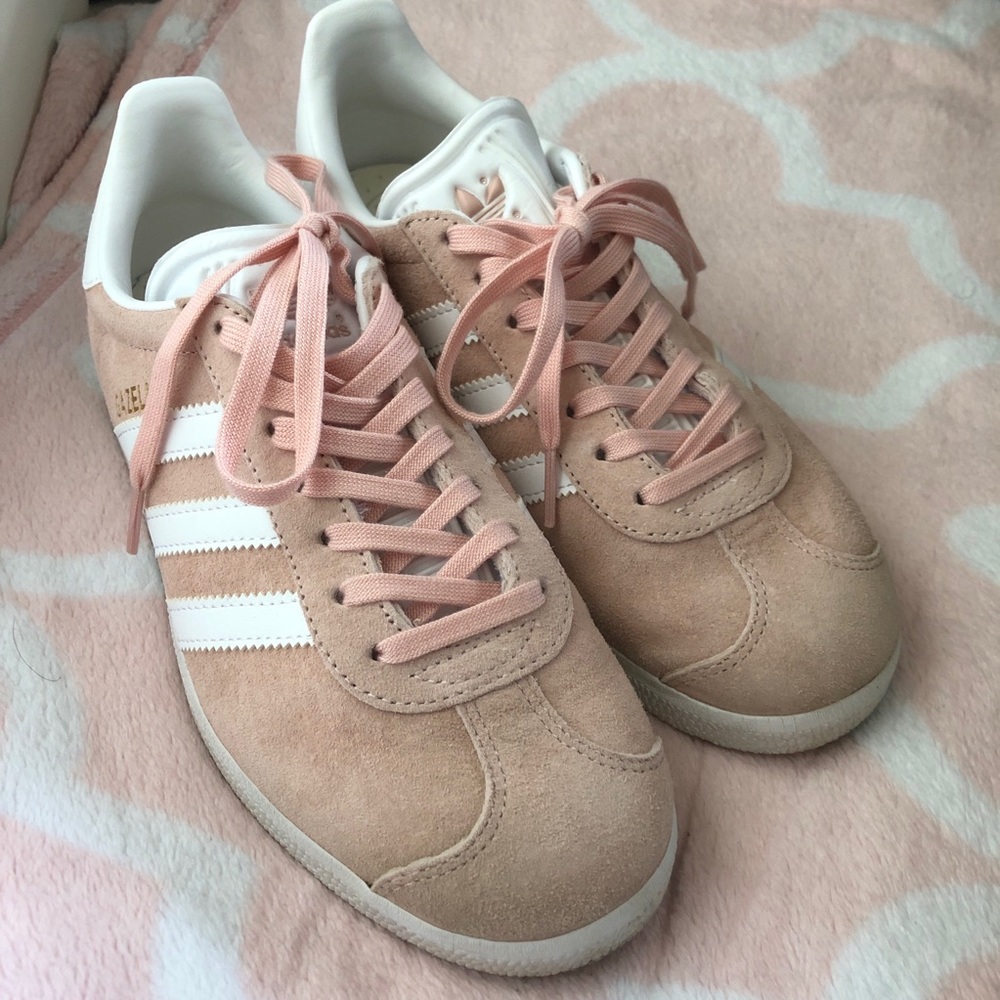 Adidas pink gazelles
